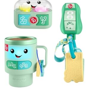Fisher-Price Mint Green and Teal Interactive Learning Toy Trio